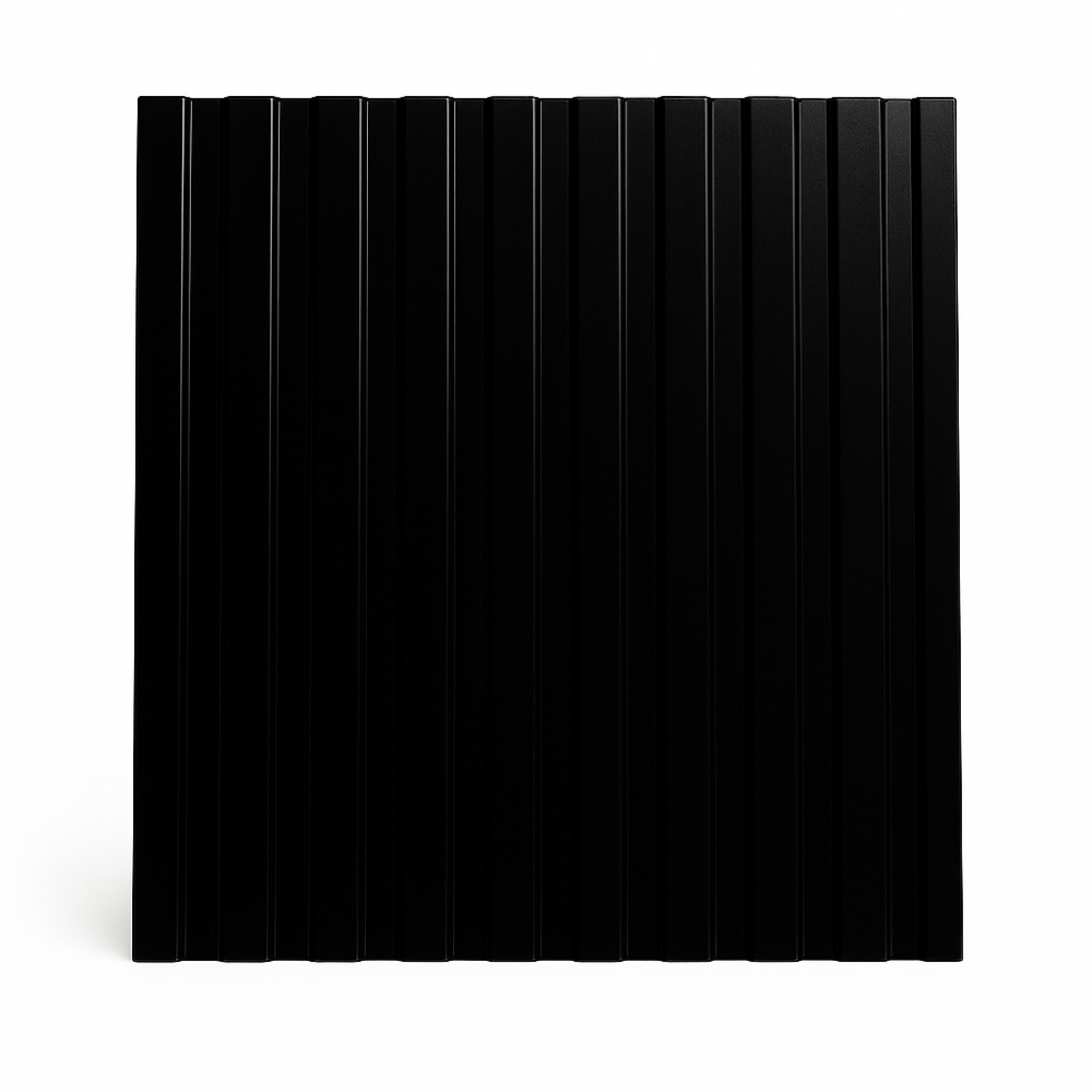 Профнастил С8 (профлист) RAL 9005 — чёрный